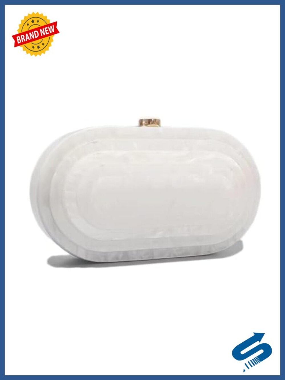 Acrylic Bubble Bag Marble Clutch Evening Purse Women Glitter Wedding Party